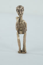 Load image into Gallery viewer, African Brass Tribal Figurine - 4&quot; Tall
