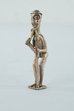 Load image into Gallery viewer, African Brass Tribal Figurine - 4&quot; Tall
