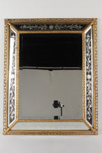 Load image into Gallery viewer, Ornate Metal Gold Mirror with Etching - 29&quot; x 36&quot;
