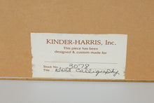 Load image into Gallery viewer, Set of 2 Framed Japanese Calligraphy Prints – “Love” &amp; “Sincerity” – Gold Leaf Background, Elegant Black Frames
