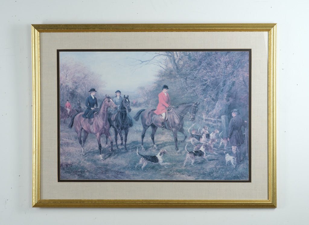 “Going for Cover” by Heywood Hardy – Framed Fox Hunting Print (30