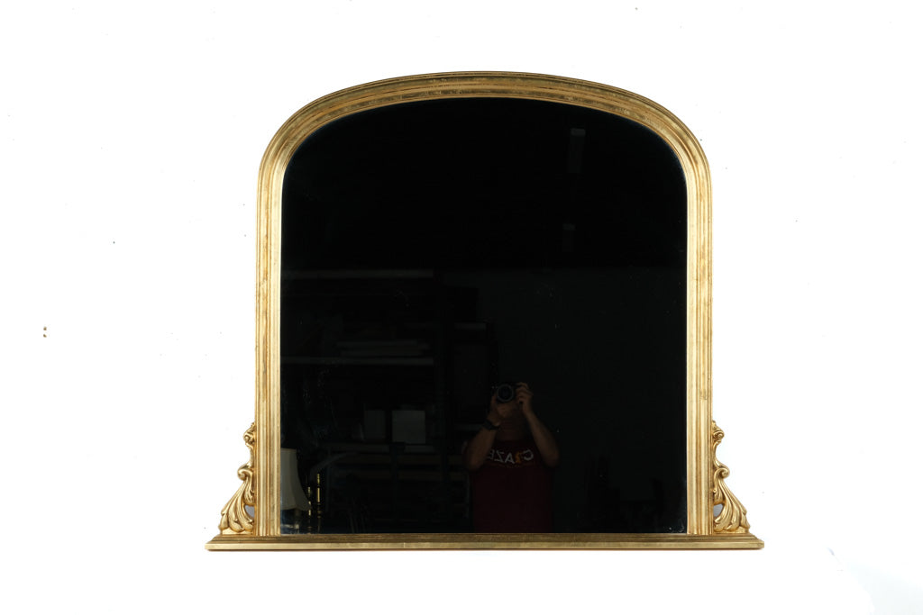Large Gold Dome Top Mirror – 49.5