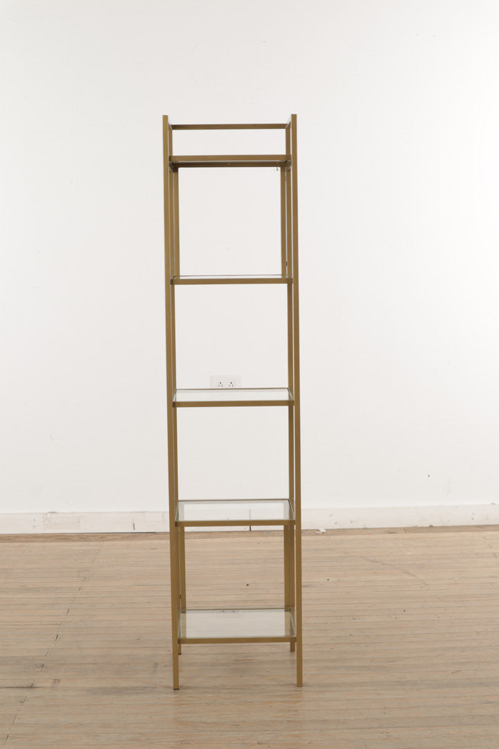 Golden Shelving Unit