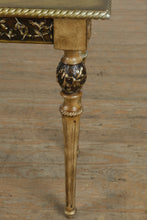 Load image into Gallery viewer, Regency-Inspired Carved Console Table with Gold Accents
