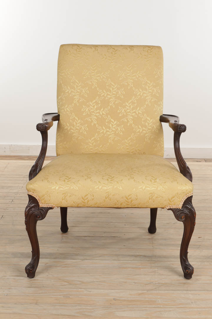 アンティーク雑貨 long chair B Chaise Lounge in Hardwood & Boucle, Unknown, 1950s - Lot