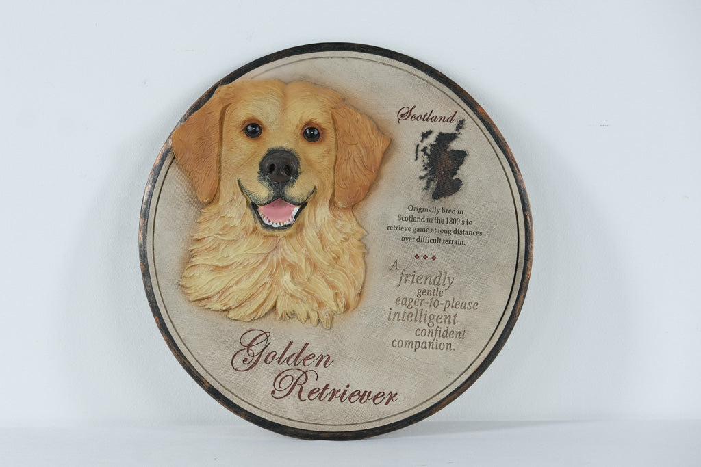 Golden Retriever 3D Wall Plaque – 11