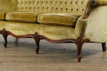Load image into Gallery viewer, Antique Golden Velvet Sofa
