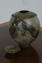 Load image into Gallery viewer, Studio Art Pottery Lidded Jar by Gordon Batten Riverwood Pottery Signed Ceramic 10 Inch
