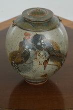 Load image into Gallery viewer, Studio Art Pottery Lidded Jar by Gordon Batten Riverwood Pottery Signed Ceramic 10 Inch
