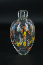 Load image into Gallery viewer, Gorgeous Designs Millefiori Art Glass Bud Vase Multicolor Floral 6 5 Inch
