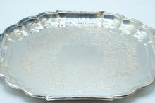Load image into Gallery viewer, Gorham Heritage YH28 Silverplate 13 Inch Scalloped Serving Tray
