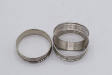 Load image into Gallery viewer, Gorham Sterling Silver Napkin Rings Set of 3 Monogrammed 36 Grams
