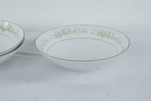 Load image into Gallery viewer, Grace Fine China Rhapsody Japan 58 Piece Dinnerware Set Floral Platinum Trim
