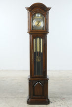 Load image into Gallery viewer, Ridgeway Grandfather Clock Tempus Fugit 3 Weight Pendulum Chime Wood 72 Inch
