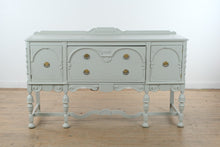 Load image into Gallery viewer, Painted Jacobean Style Buffet Sideboard with Cabinet Doors and Drawers
