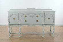 Load image into Gallery viewer, Painted Jacobean Style Buffet Sideboard with Cabinet Doors and Drawers
