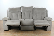Load image into Gallery viewer, Ashley Manual Reclining Sofa, 3 Seat Fabric Recliner Couch
