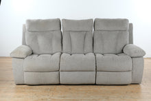 Load image into Gallery viewer, Ashley Manual Reclining Sofa, 3 Seat Fabric Recliner Couch
