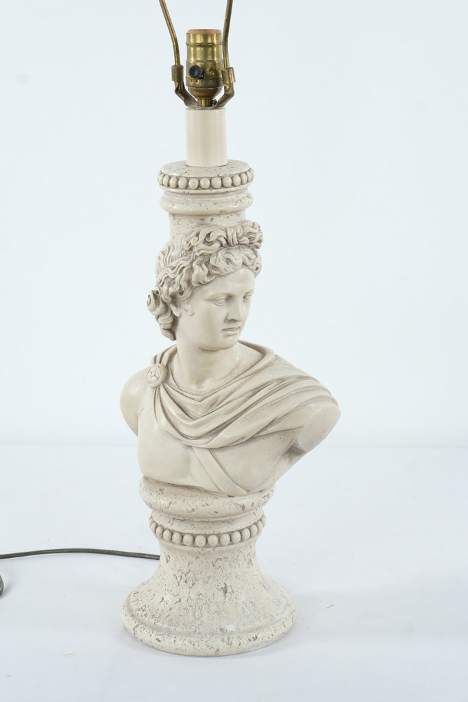 Regal Greek Bust Table Lamp by Alsy (1990) – Neoclassical Style