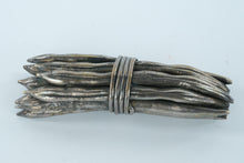 Load image into Gallery viewer, Maitland-Smith Style Silver Green Bean Sculpture – Cast Metal
