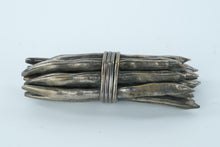 Load image into Gallery viewer, Maitland-Smith Style Silver Green Bean Sculpture – Cast Metal
