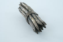 Load image into Gallery viewer, Maitland-Smith Style Silver Green Bean Sculpture – Cast Metal
