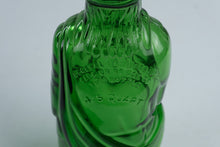 Load image into Gallery viewer, Vintage 1950s 1960s Moses Green Glass Figural Liquor Bottle Anchor Hocking 10 Inch

