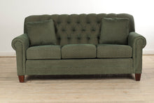 Load image into Gallery viewer, Green Couch with Tufted Back
