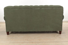 Load image into Gallery viewer, Green Couch with Tufted Back
