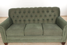 Load image into Gallery viewer, Green Couch with Tufted Back
