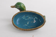 Load image into Gallery viewer, Chinese Antique Cloisonne Enameled Lidded Duck Box - #1
