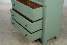 Load image into Gallery viewer, American Empire Style Sage Green Painted Wood Chest of Drawers
