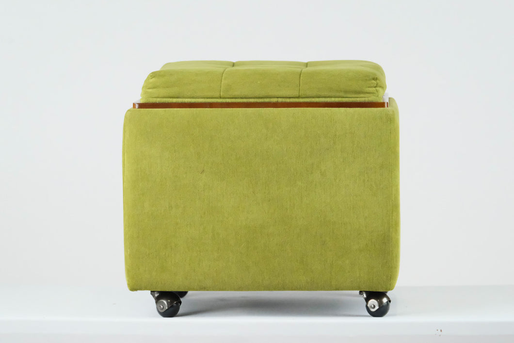 Green Leo Storage Ottoman by La-Z-Boy