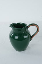 Load image into Gallery viewer, Lenox Portugal Green Ceramic Pitcher Creamer Vase Glossy Pottery 7 Inch
