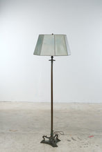 Load image into Gallery viewer, Antique Style Bronze Patina Cast Metal Floor Lamp Ornate 3 Light 61 Inch
