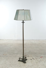 Load image into Gallery viewer, Antique Style Bronze Patina Cast Metal Floor Lamp Ornate 3 Light 61 Inch
