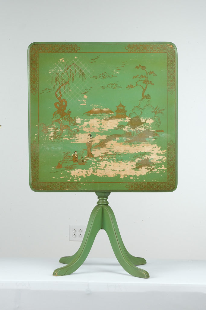 Green Oriental Tilt Top Table