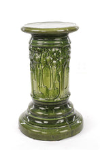 Load image into Gallery viewer, Brush McCoy Green Woodland Pedestal / Plant Stand
