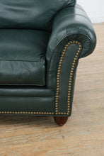 Load image into Gallery viewer, Hunter Green Leather Arm Chair – Classic Leather
