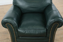 Load image into Gallery viewer, Hunter Green Leather Arm Chair – Classic Leather
