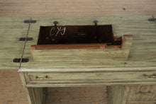 Load image into Gallery viewer, Vintage Sewing Machine Desk – 30&quot; W x 17&quot; D x 31&quot; H – Painted Finish

