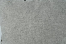 Load image into Gallery viewer, Set of 2 Gray Throw Pillows – 24x24 Linen-Style Fabric
