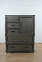 Load image into Gallery viewer, Vickery Creek Weathered Grey Cabinet Door Chest of Drawers
