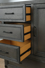 Load image into Gallery viewer, Vickery Creek Weathered Grey Cabinet Door Chest of Drawers
