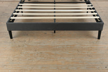 Load image into Gallery viewer, Queen Size Dark Grey Upholstered Platform Bed Frame with Headboard

