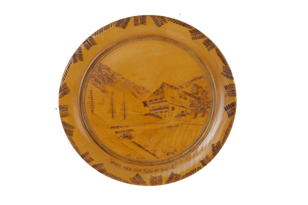 Gruss aus dem Schwarzwald - Carved Plate II