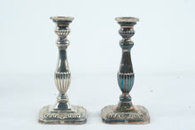 Load image into Gallery viewer, Vintage Gumps Sterling Silver Candlesticks Pair Weighted 10 Inch
