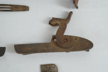 Load image into Gallery viewer, Antique Percussion Sidelock Gun Lock Assembly Engraved Hammer Parts Lot

