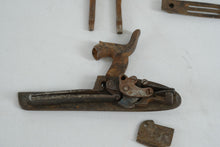 Load image into Gallery viewer, Antique Percussion Sidelock Gun Lock Assembly Engraved Hammer Parts Lot
