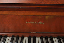 Load image into Gallery viewer, Hobart M Cable Vintage Mahogany Console Upright Piano 1970s 59 Inch
